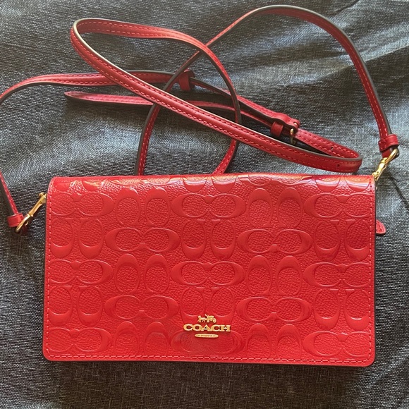Coach Handbags - Coach Anna Foldover Crossbody Clutch EUC like new!